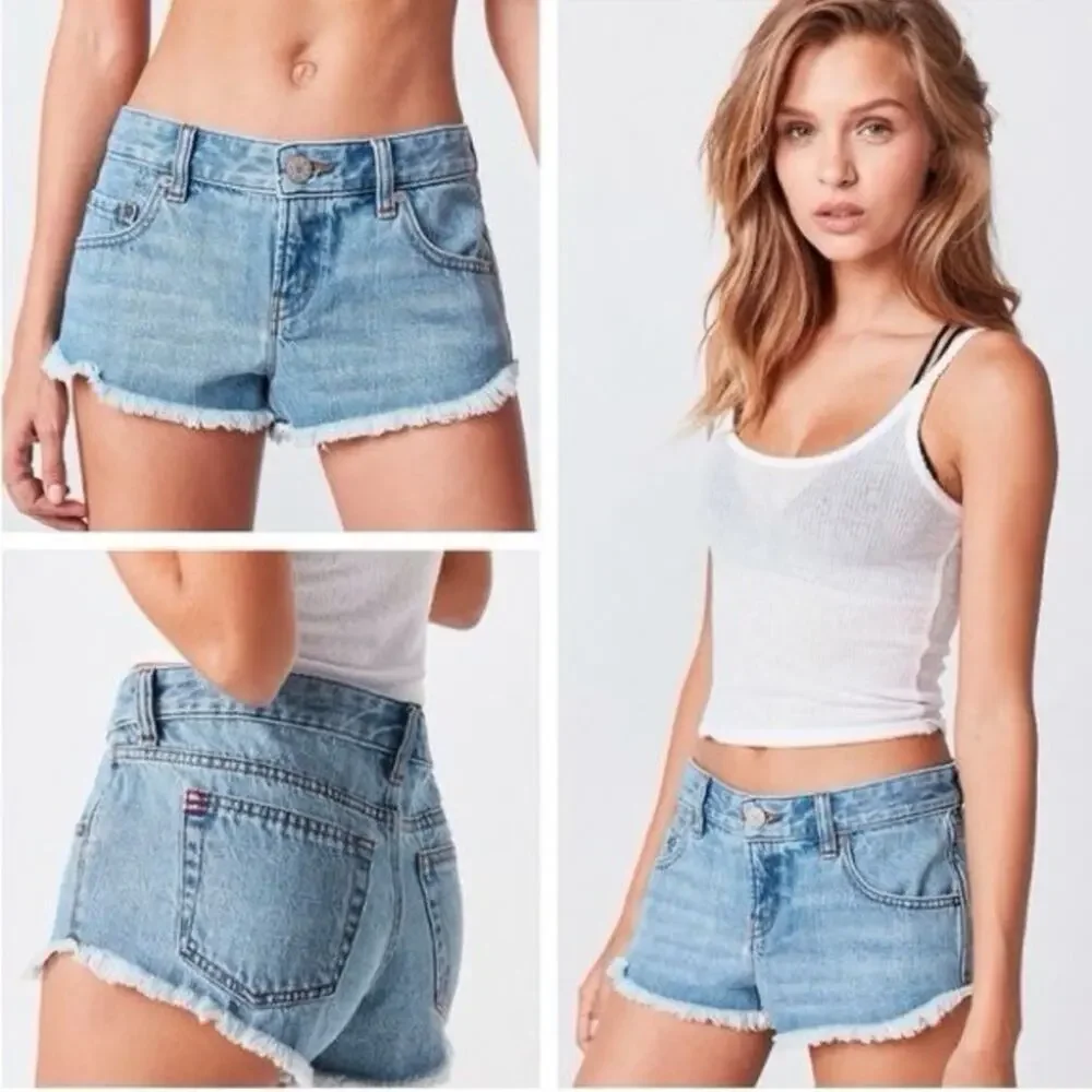 BDG Blue Denim Shorts Sz 27 NWT